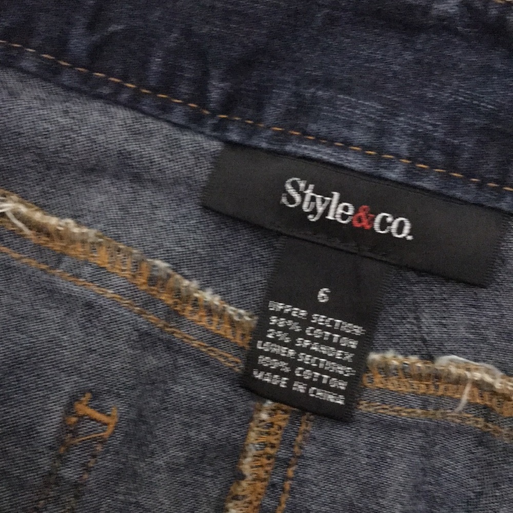Starling Co. denim and patchwork skirt - Picture 7 of 7